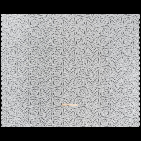 Stretch Raschel Lace with Finished Edges - Ivory Flying Fans