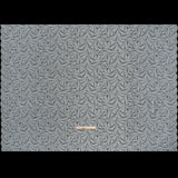 Stretch Raschel Lace with Finished Edges - Silver Flying Fans