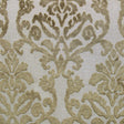 Klume Damask Chenille Fabric - Linen Look Base, 56" Width (1 Yard)