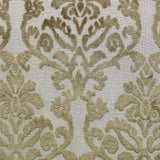 Klume Damask Chenille Fabric - Linen Look Base, 56" Width (1 Yard)