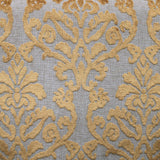 Klume Damask Chenille Fabric - Linen Look Base, 56" Width (1 Yard)