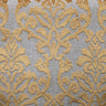 Klume Damask Chenille Fabric - Linen Look Base, 56" Width (1 Yard)