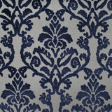 Klume Damask Chenille Fabric - Linen Look Base, 56" Width (1 Yard)