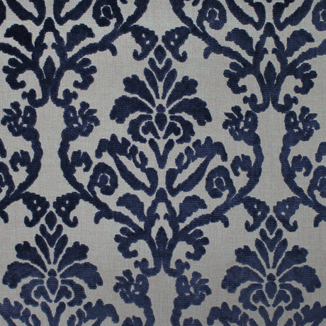 Klume Damask Chenille Fabric - Linen Look Base, 56" Width (1 Yard)