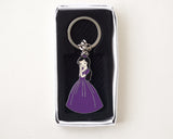 Purple Quinceañera Metal Keychain – Pack of 12