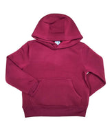 Fleece Hoodie - Fleece Fabric - Navy, Burgundy, D.Grey, Plum, L.Grey, Black, Pullover, Hooded, Boys Uniform (Multiple Sizes)