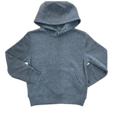 Fleece Hoodie - Boys Uniform Fleece Fabric, D.Grey, Navy, L.Grey, Black, Pullover, Sizes 4/5-16 (1 Piece)