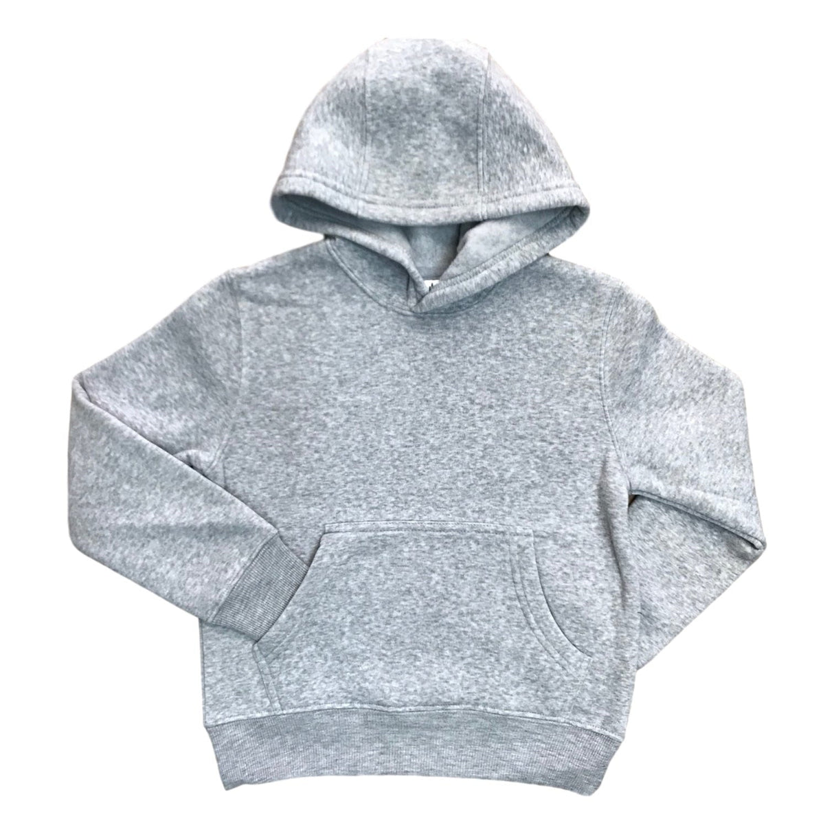 Fleece Hoodie Fleece Fabric - Black, Navy, Dark Grey, Light Grey, Pullover, Hooded, Long Sleeve, 4/5-16 (1 Piece)