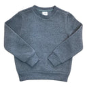 Fleece Crewneck Fleece Fabric - Navy, Light Grey, Dark Grey, Black, Crewneck, Boys Uniform (1 Piece)