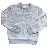 Fleece Crew Neck Fleece Fabric - Light Grey, Burgundy, Navy, Dark Grey, Black, Crew Neck, Boys Uniform (1 Piece)
