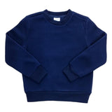 Fleece Crew Neck Fleece Fabric - Light Grey, Burgundy, Navy, Dark Grey, Black, Crew Neck, Boys Uniform (1 Piece)