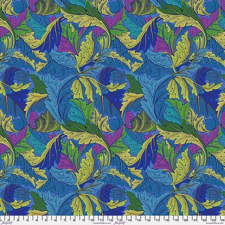 Quilting Cotton Floral Acanthus Cobalt Kaffe Fassett x Morris & Co.