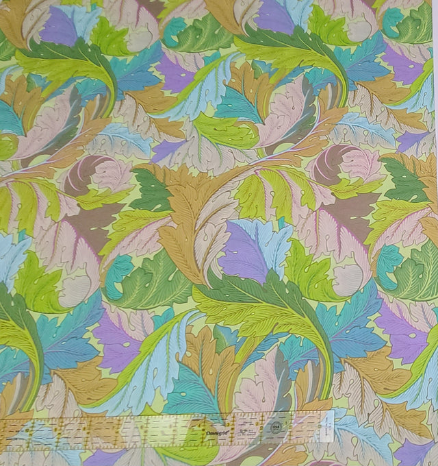 Quilting Cotton Kaffe Fassett x Morris & Co. Floral Acanthus Jade
