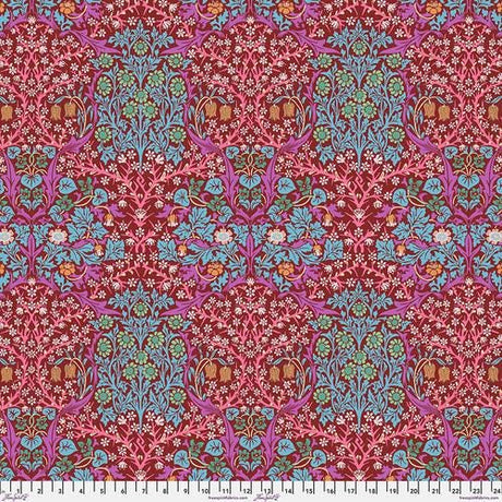 Quilting Cotton Kaffe Fassett x Morris & Co. Floral Blackthorn Brown 100% Cotton