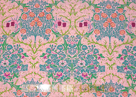 Quilting Cotton Kaffe Fassett x Morris & Co. Floral Blackthorn Pink