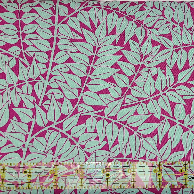 Quilting Cotton Floral Branches Magenta Kaffe Fassett x Morris & Co.