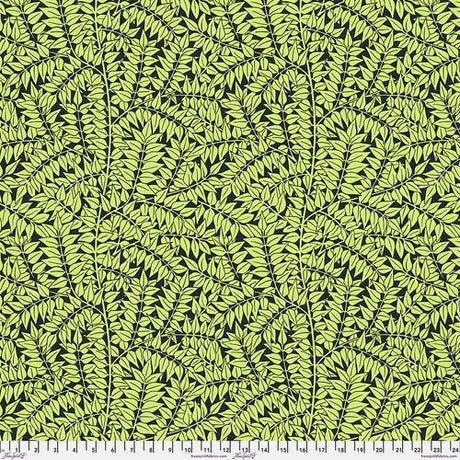 Quilting Cotton Floral Branches Black Kaffe Fassett x Morris & Co.