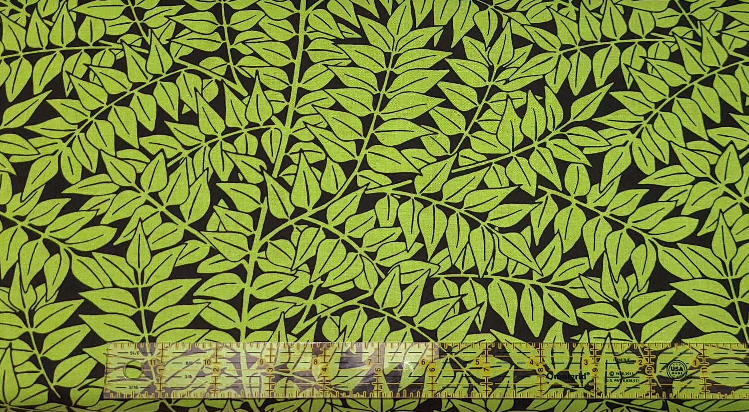 Quilting Cotton Floral Branches Black Kaffe Fassett x Morris & Co.