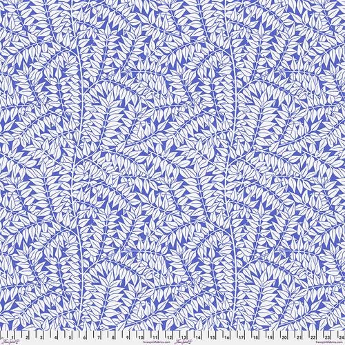 Quilting Cotton Floral Branches Blue Kaffe Fassett x The Original Morris & Co.