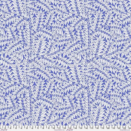 Quilting Cotton Floral Branches Blue Kaffe Fassett x The Original Morris & Co.