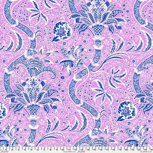 Quilting Cotton Kaffe Fassett x Morris & Co. Floral Indian Pink
