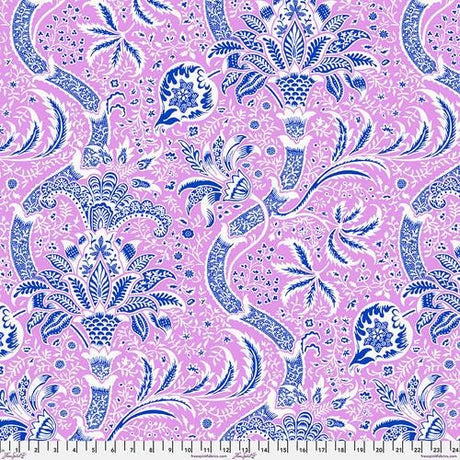 Quilting Cotton Kaffe Fassett x Morris & Co. Floral Indian Pink