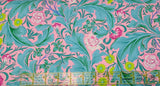 Quilting Cotton Kaffe Fassett x The Original Morris & Co. Floral Leicester Aqua