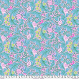 Quilting Cotton Kaffe Fassett x The Original Morris & Co. Floral Leicester Aqua