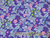 Quilting Cotton Kaffe Fassett x The Original Morris & Co. Floral Leicester Cobalt