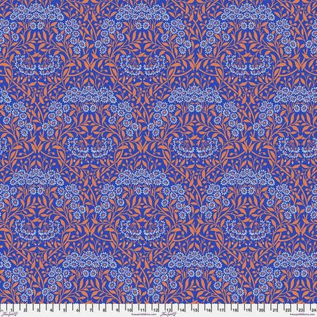 Quilting Cotton Kaffe Fassett x The Original Morris & Co. Floral Michaelmas Daisy Cobalt