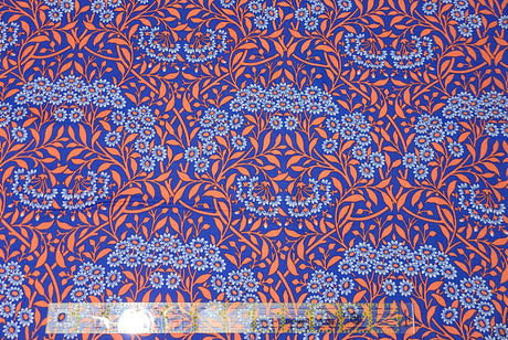 Quilting Cotton Kaffe Fassett x The Original Morris & Co. Floral Michaelmas Daisy Cobalt