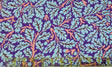 Quilting Cotton Kaffe Fassett x The Original Morris & Co. Floral Oak Purple William Morris