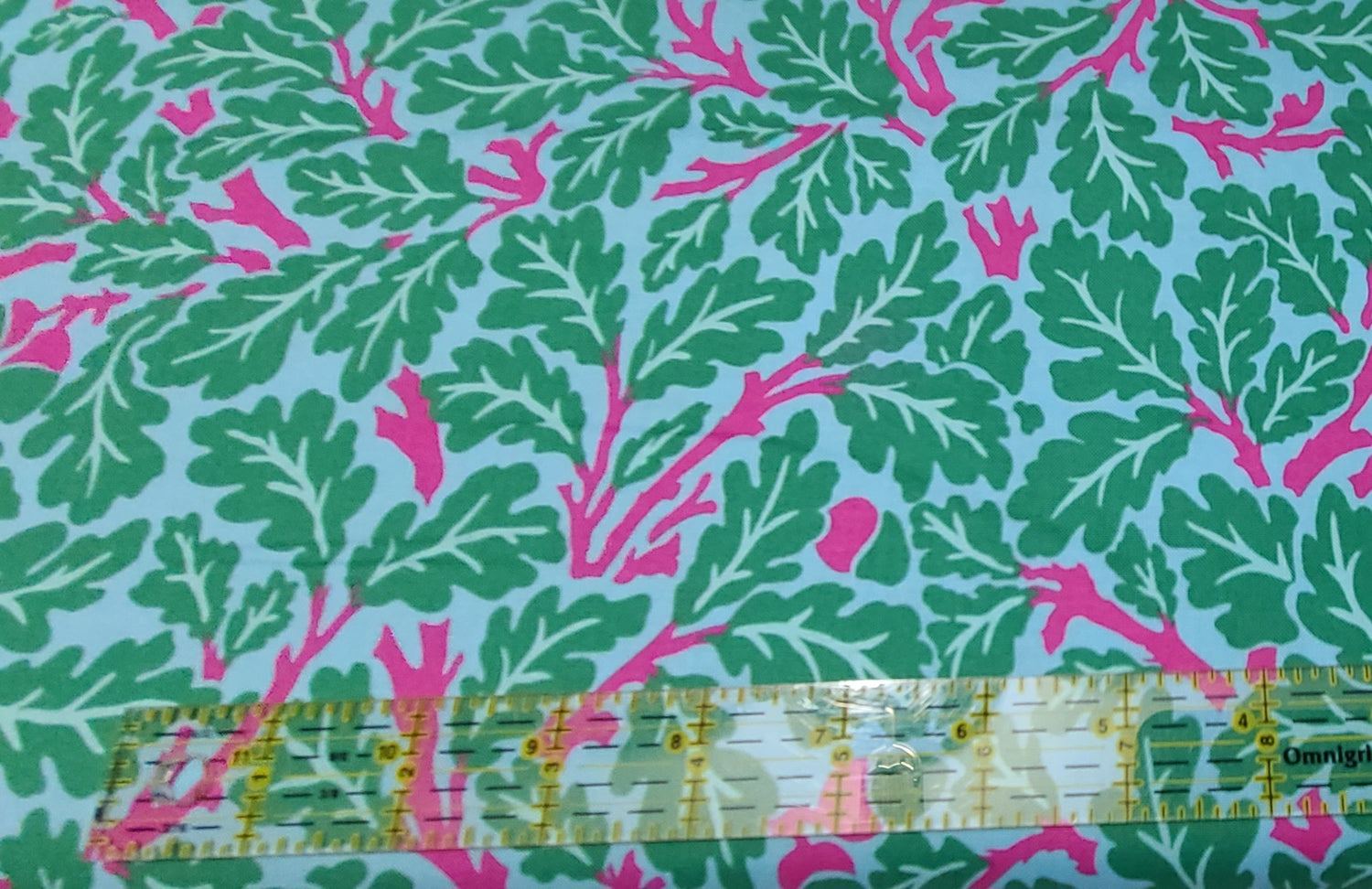 Quilting Cotton Kaffe Fassett x The Original Morris & Co. Floral Oak Turquoise