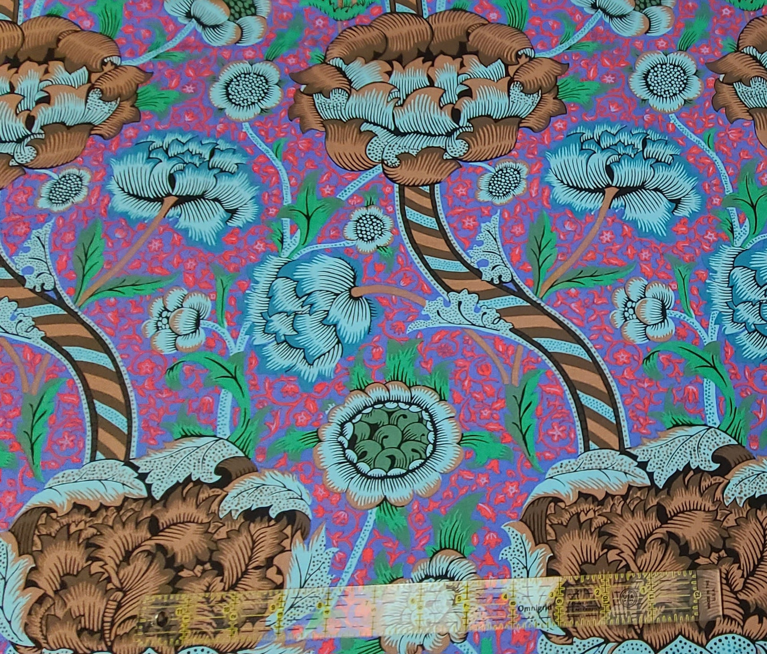 Quilting Cotton Floral Wandle Cobalt Kaffe Fassett x Morris & Co.