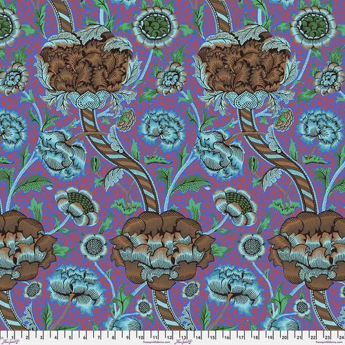 Quilting Cotton Floral Wandle Cobalt Kaffe Fassett x Morris & Co.