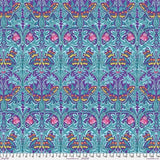 Quilting Cotton Kaffe Fassett x The Original Morris & Co. Floral Bluebell Purple