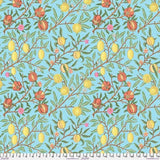 Quilting Cotton Kaffe Fassett x The Original Morris & Co. Floral Fruit Duck Egg