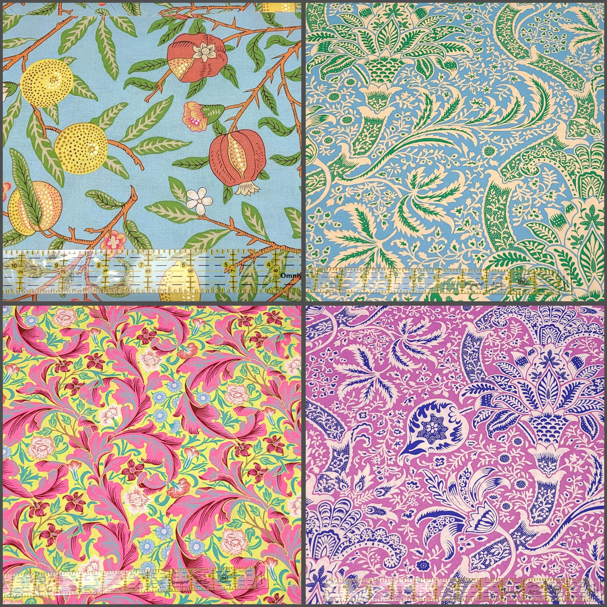 Quilting Cotton Kaffe Morris Free Spirit Original Morris Co. Half Yard Bundle