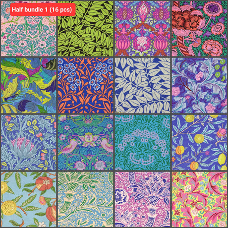 Quilting Cotton Kaffe Morris Free Spirit Original Morris Co. Half Yard Bundle