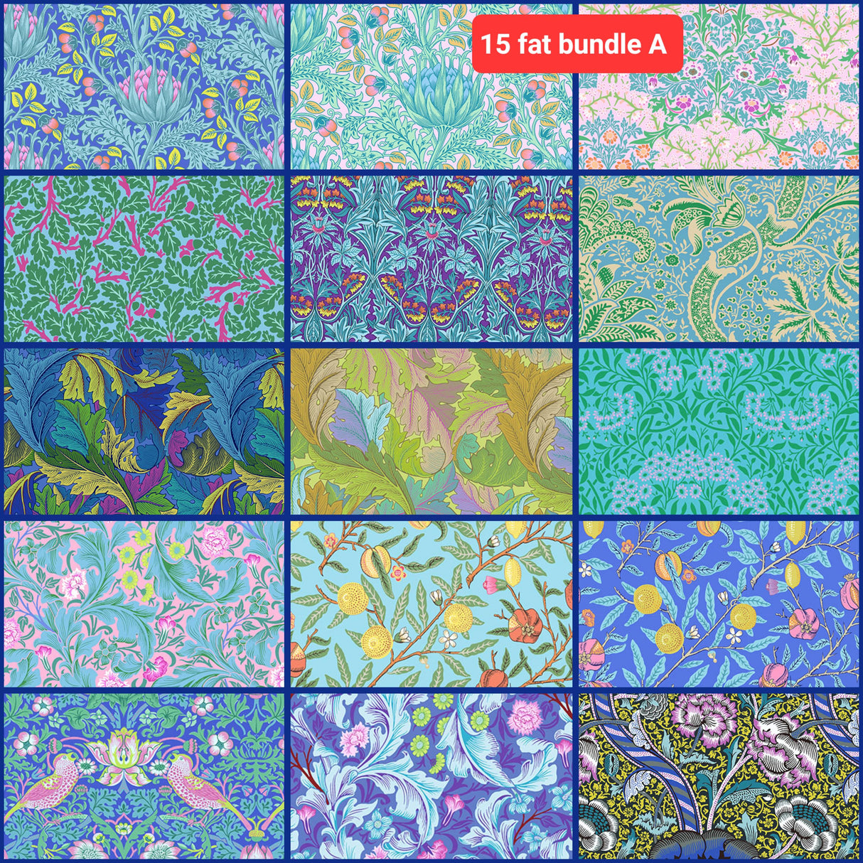 Fat Quarter Bundle Kaffe Morris William Morris Floral