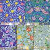Fat Quarter Bundle Kaffe x Morris & Co. Blue Floral 100% Cotton