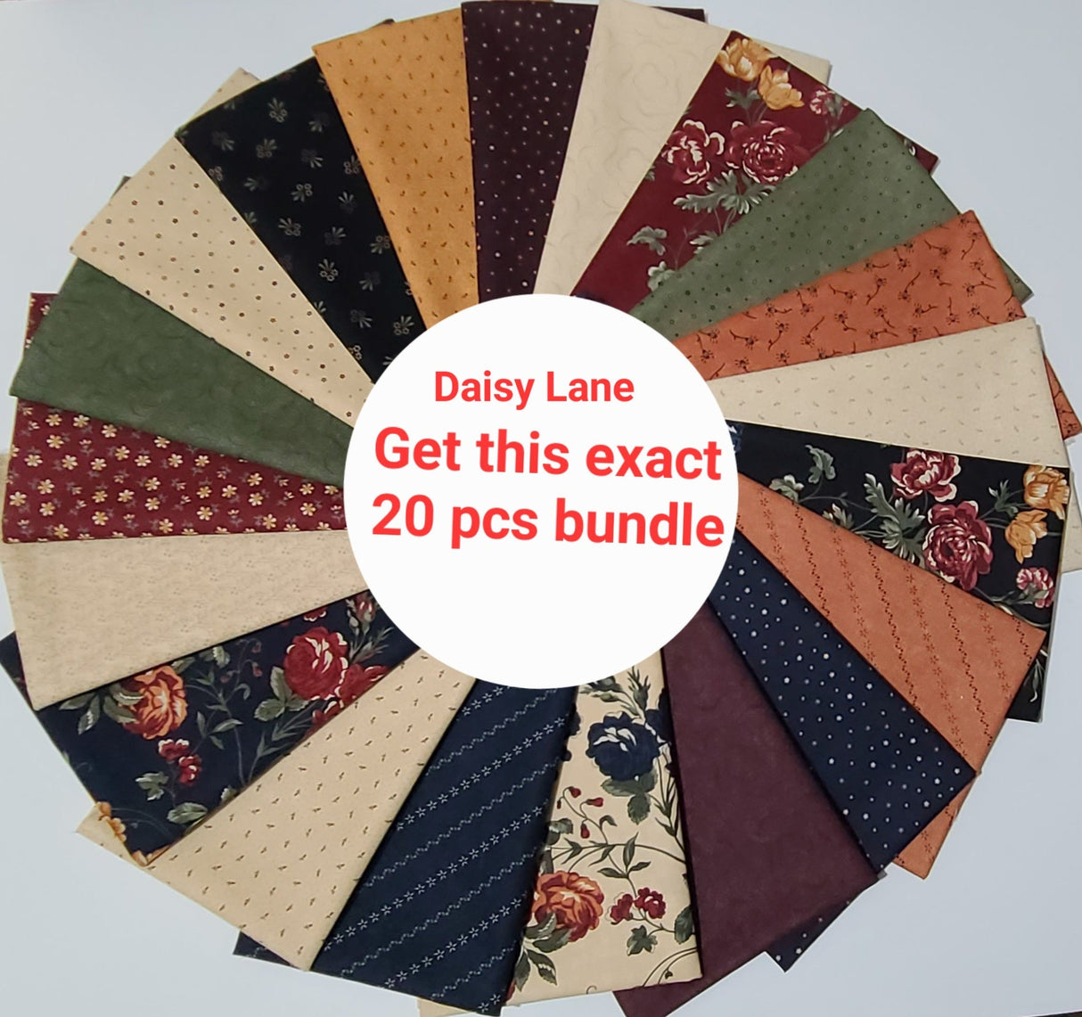 Fat Quarter Bundle Kansas Troubles Daisy Lane Moda