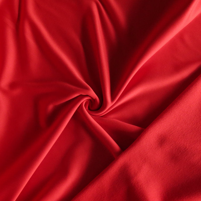 Athletic Dri-Fit Polyester Brushed Back Knit Fabric - Kansas City Red