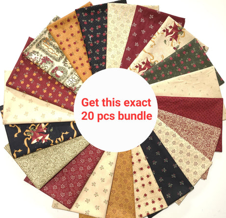 Fat Quarter Bundle A Vintage Christmas Moda Christmas
