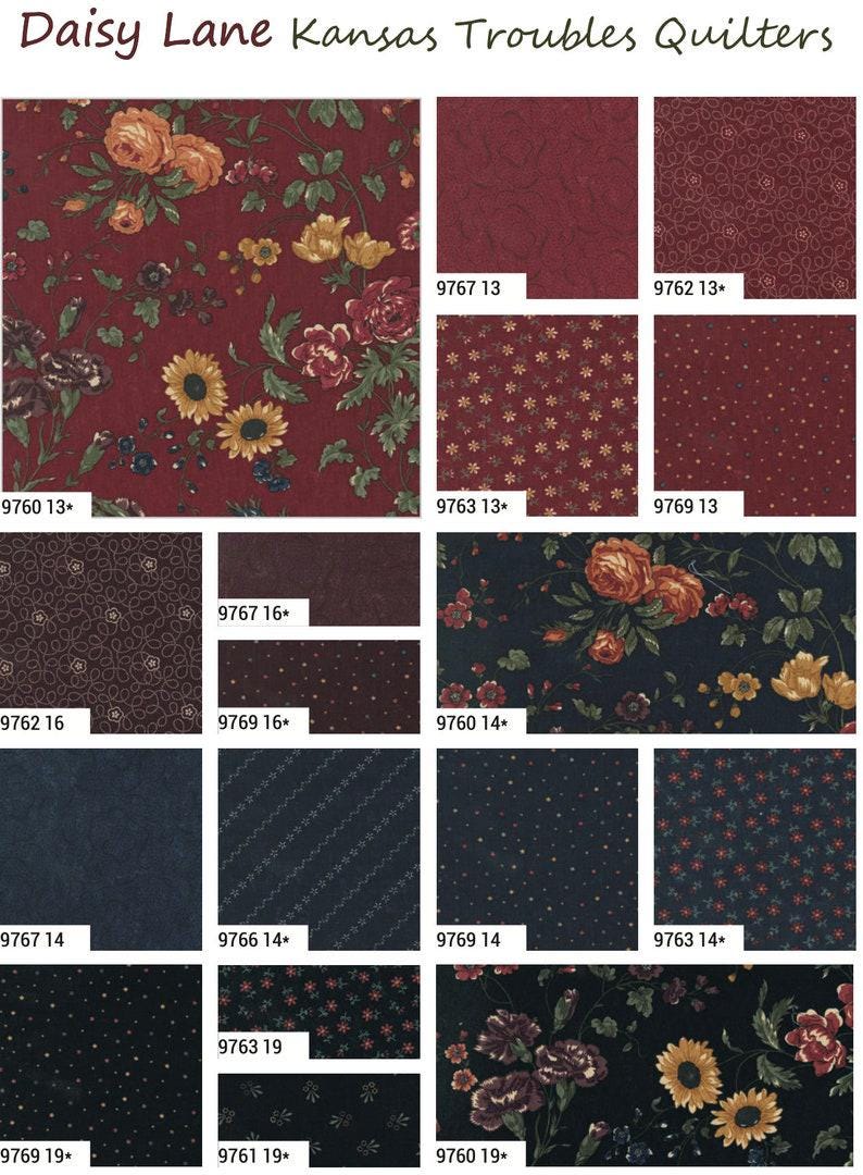 Fat Quarter Bundle Kansas Troubles Daisy Lane Moda