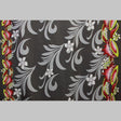 Kava Bowl Tiare Palm Leaves Double Border Polyester Fabric - Double Border Palm Leaves, 36" X 60" (1 Yard)