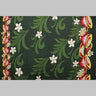 Kava Bowl Tiare Palm Leaves Double Border Polyester Fabric - Double Border Tropical Print, 36" X 60" (1 Yard)