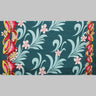 Kava Bowl Tiare Palm Leaves Double Border Polyester Fabric - Double Border Palm Leaves, 36" X 60" (1 Yard)