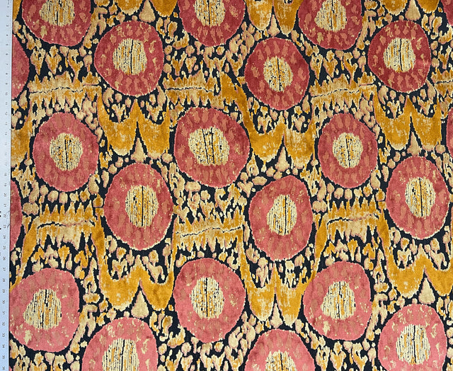 Cut Velvet Upholstery Fabric Kaya Ikat Effect