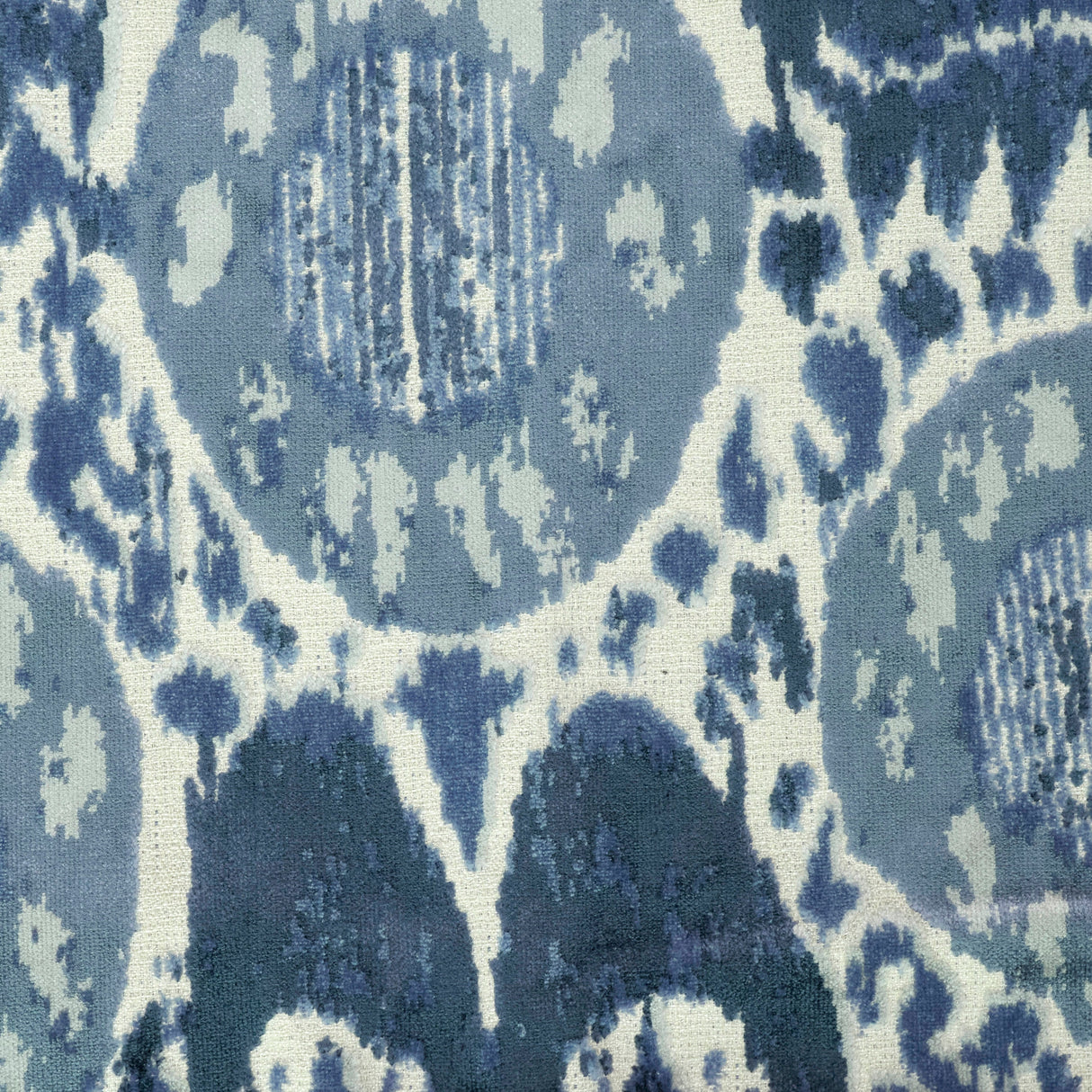 Cut Velvet Upholstery Fabric Kaya Ikat Effect